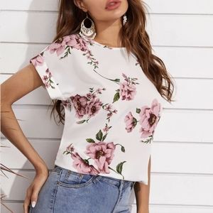 Floral Short Sleeve Top